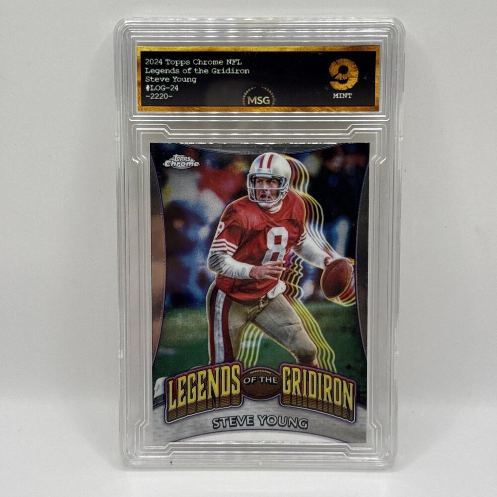 2024 Topps Chrome - Legends of the Gridiron Steve Young #LOG-24 Graded 9 Mint